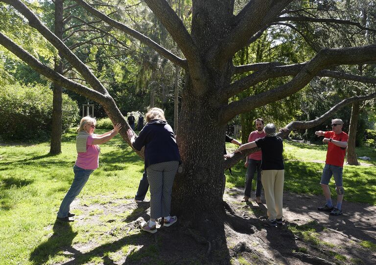 Projektteilnehmer:innen bei der Klimate-Abschlussrunde im Wiener Kongresspark Projektteilnehmer:innen bei der Klimate-Abschlussrunde im Wiener Kongresspark