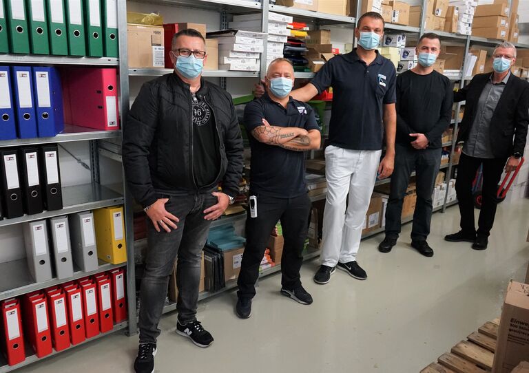 Das Logistikteam.