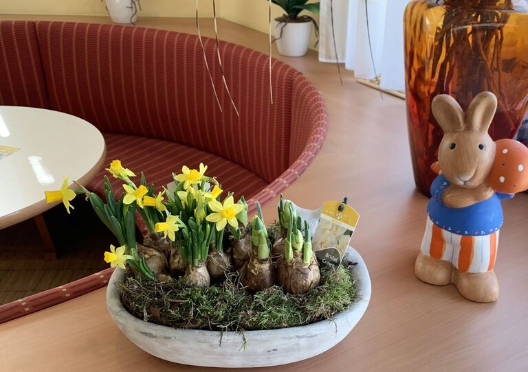 Osterschmuck im Stadtheim