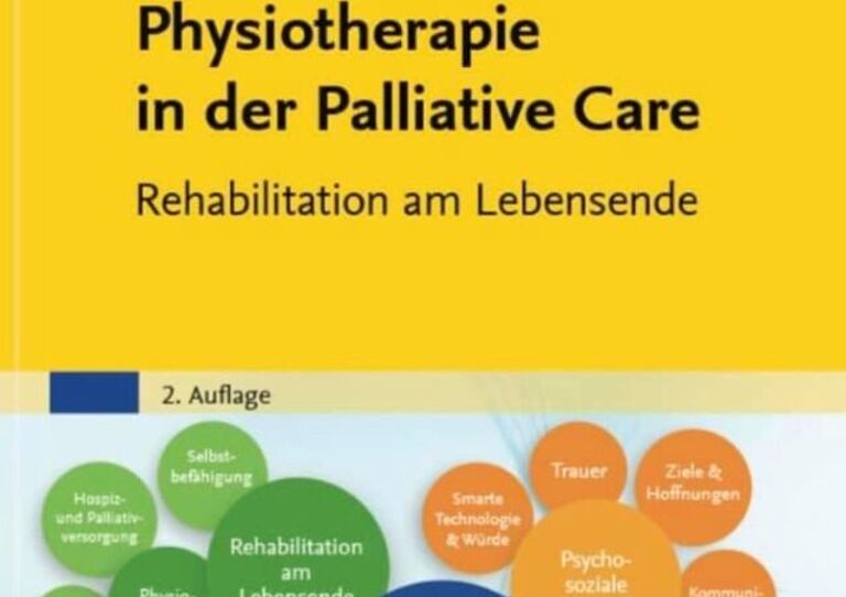 Buchrücken "Physiotherapie in der Palliative Care"