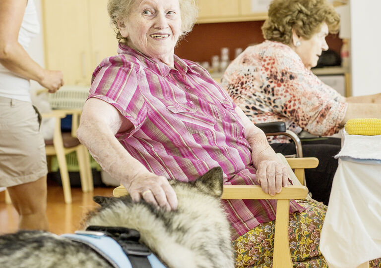 Tiertherapie Lebensqualität Haus der Barmherzigkeit