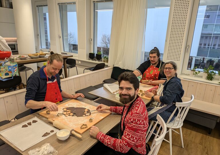 Das IT-Team in der Kekswerkstatt