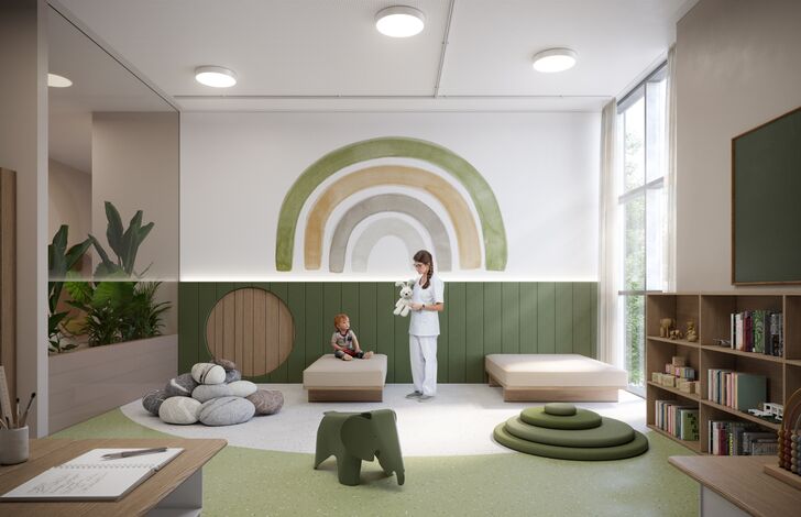 Visualisierung des Pädagogikraums im Kinderpflegedomizil FRIDOLINA.