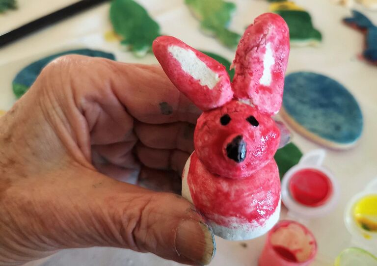 Osterstimmung im Haus der Barmherzigkeit.