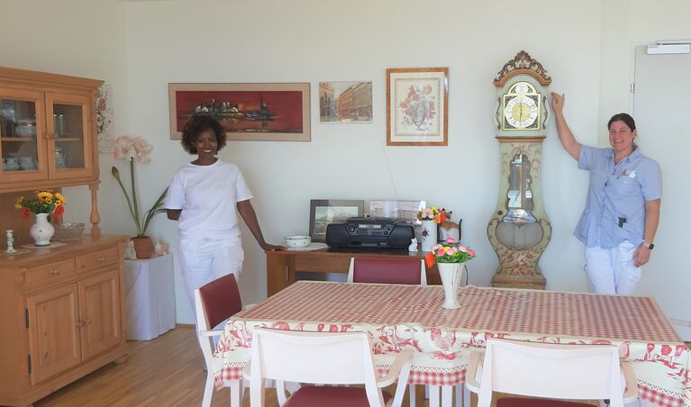 Christine Patzl und Daniela Rys im Stüberl