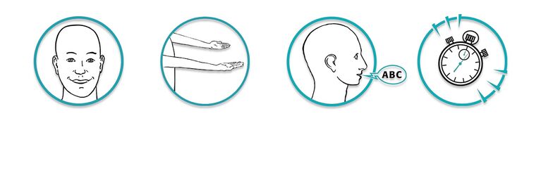 Illustration: Hilfe bei Schlaganfall