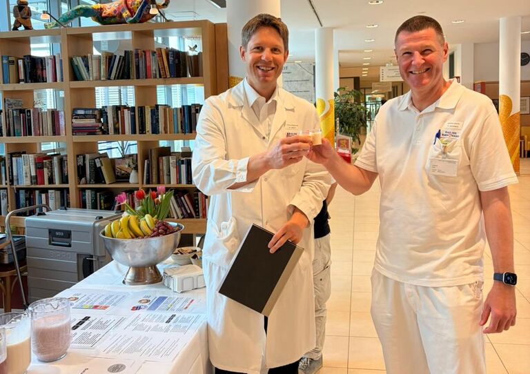 Der Info‑Stand im Pflegekrankenhaus Seeböckgasse war gut besucht und bot Raum für Austausch und Information