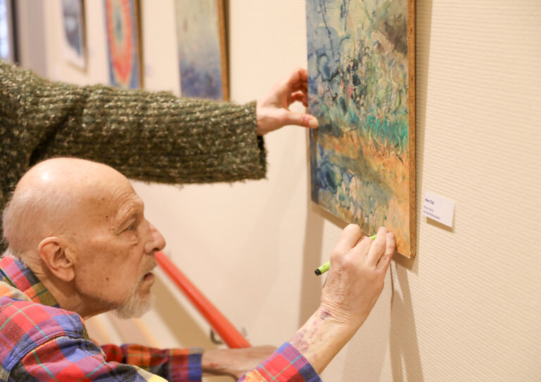 Hauseigene Vernissage unseres Bewohners Ludwig Guttmann