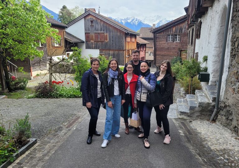 Hospitationsbesuch Liechtenstein Valens - Gruppenfoto