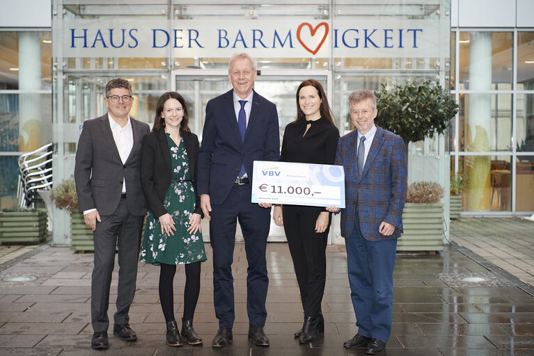 Weihnachtsspende: VBV-Pensionskasse unterstützt Haus der Barmherzigkeit