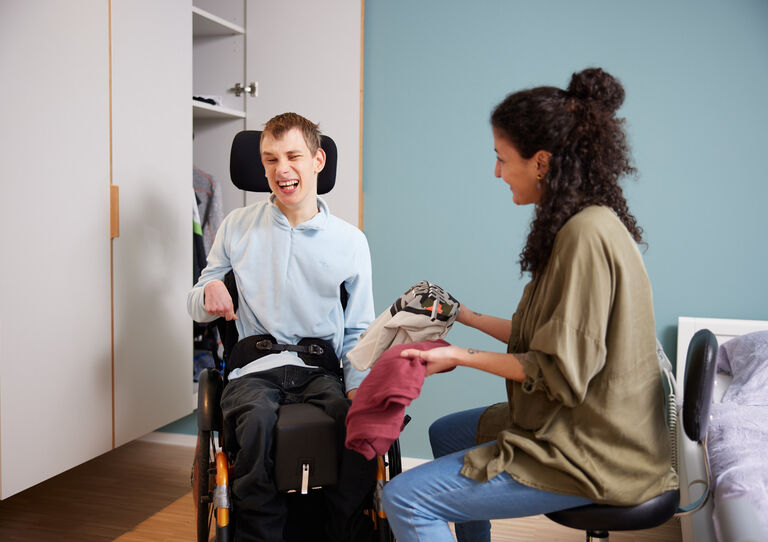 Im das waberl finden Menschen mit Behinderungen ein Zuhause für eine begrenzte Zeit. Foto: Gregor Kuntscher Im das waberl finden Menschen mit Behinderungen ein Zuhause für eine begrenzte Zeit. Foto: Gregor Kuntscher