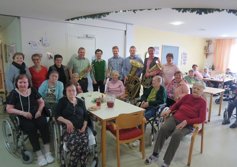Altjahrbläser im Clementinum