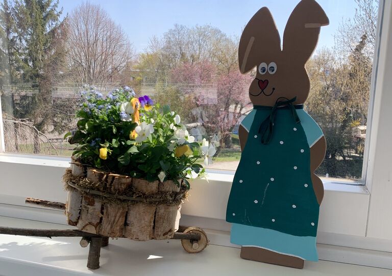 Osterschmuck im Stadtheim