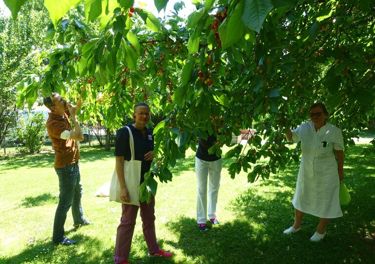 Pause im Park des HB Tokiostraße