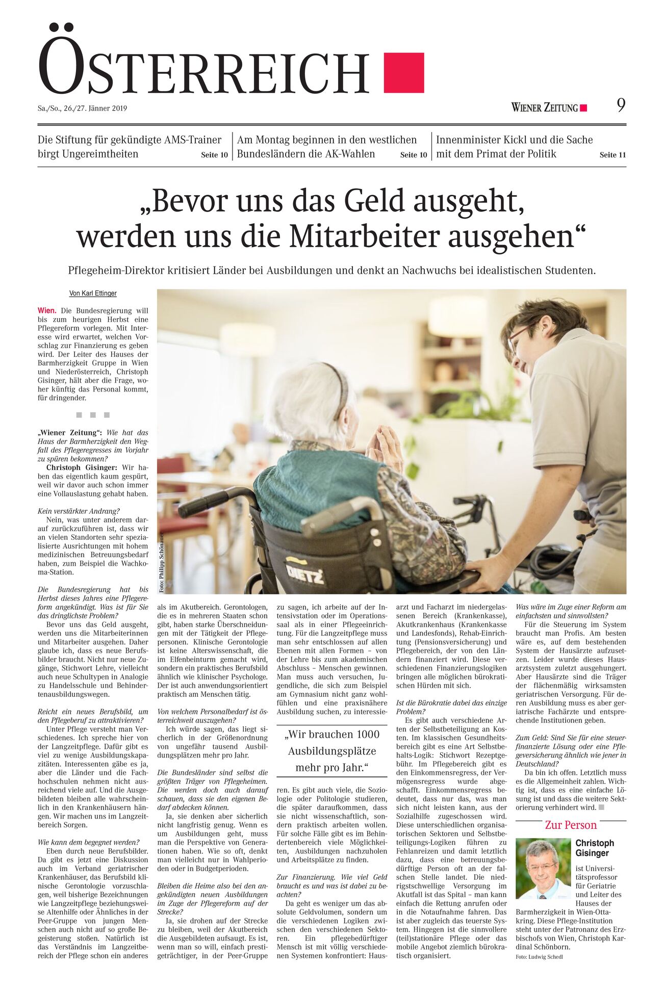 Interview in der Wiener Zeitung