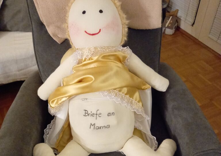 Schutzengel in Großaufnahme