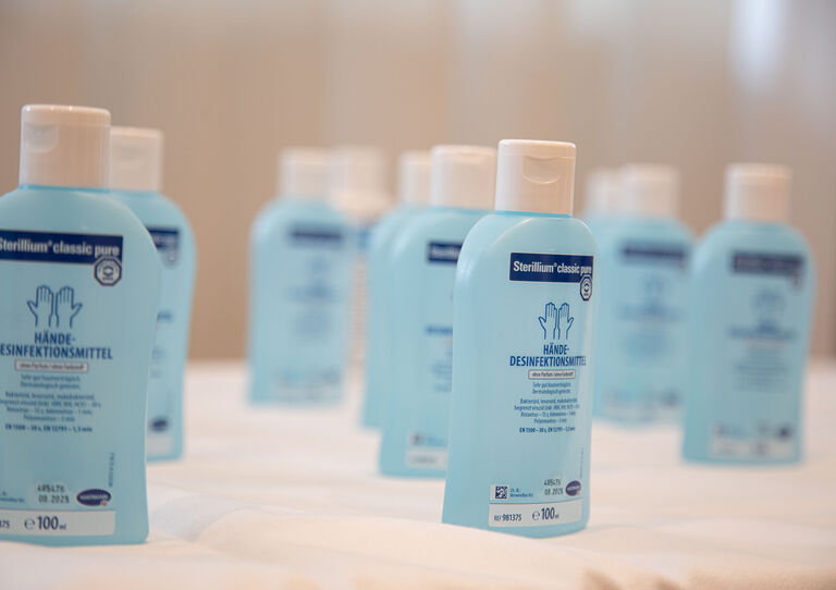 Desinfektionsmittelfläschchen