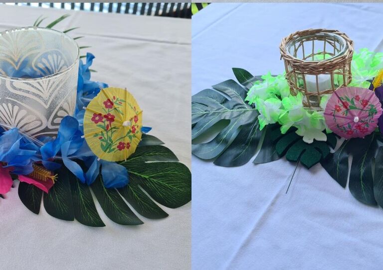 Eine Aufnahme der Tischdekoration.