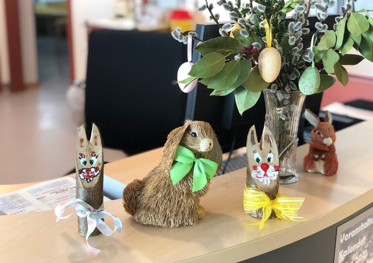 Osterstimmung im Haus der Barmherzigkeit.