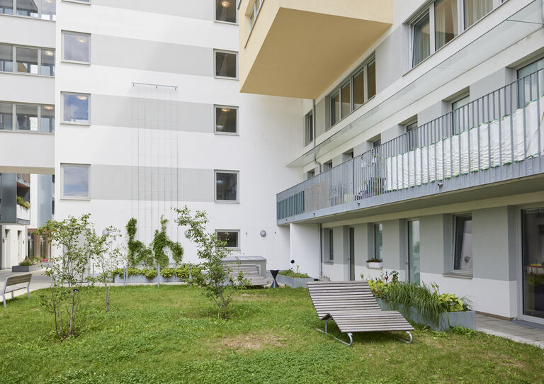 Gartenbereich des GV Verbundes Triester Straße