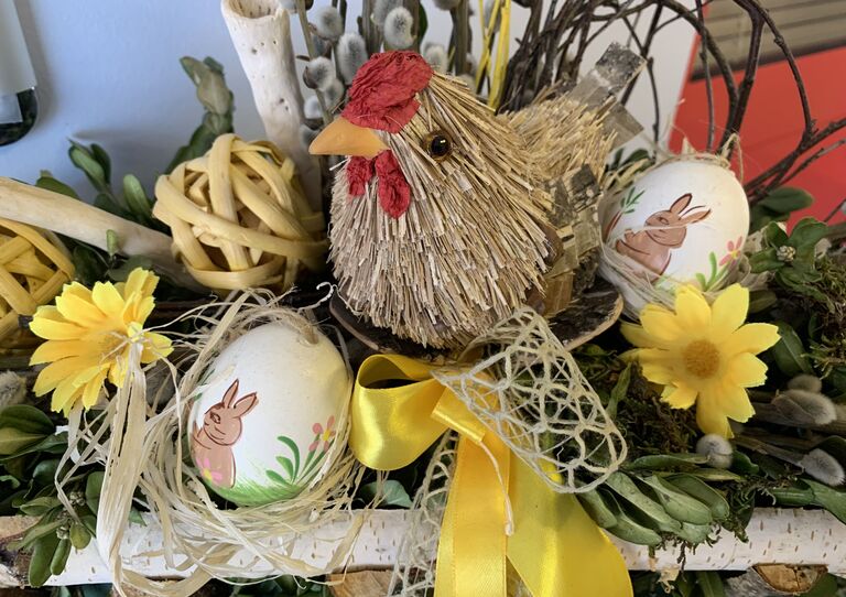 Osterschmuck im Stadtheim