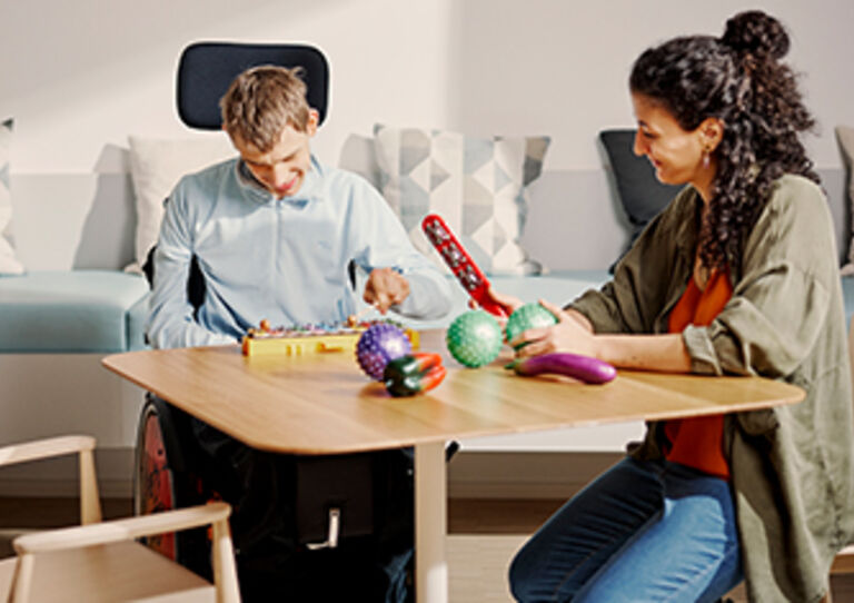 HABIT Betreuerin mit "das waberl" Klienten