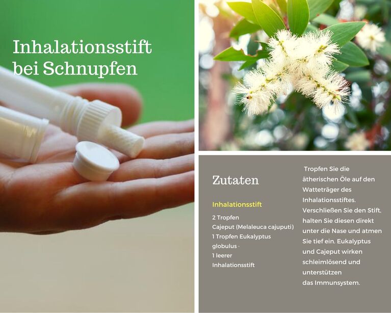 Rezept für einen Inhaltionsstift.