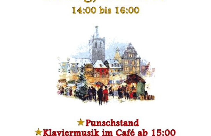 Programm des Weihnachtsbastelmarktes.