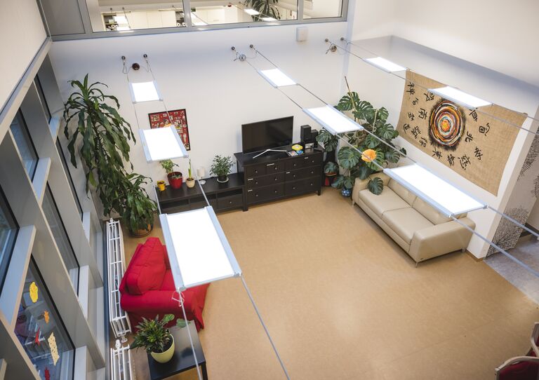 Wohnzimmer GV Triester Straße von oben