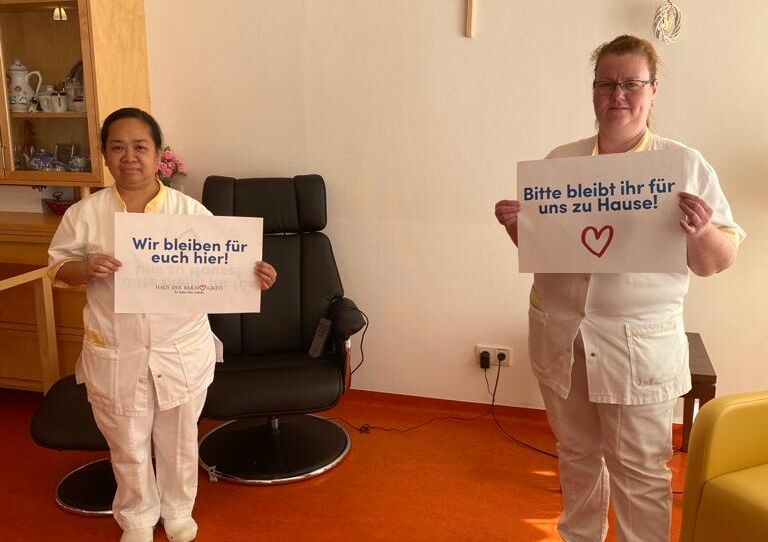 Wir bleiben für euch hier! Bitte bleibt ihr für uns zu Hause.