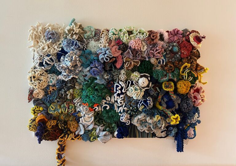 Eins der drei im Pflegekrankenhaus Tokiostraße gezauberten Kunstwerke Eins der drei im Pflegekrankenhaus Tokiostraße gezauberten Kunstwerke