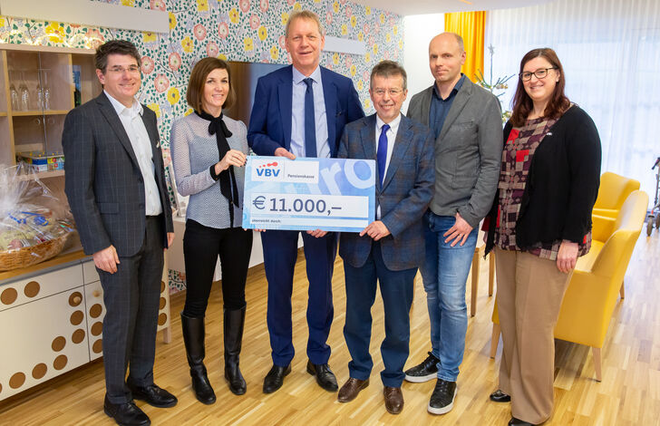 Spendenübergabe der VBV Pensionskasse.