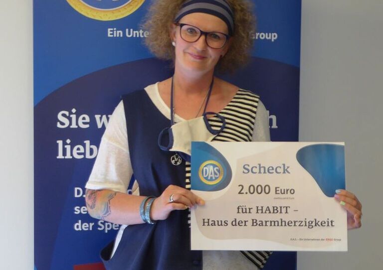 Virtuelle Spendenübergabe für HABIT