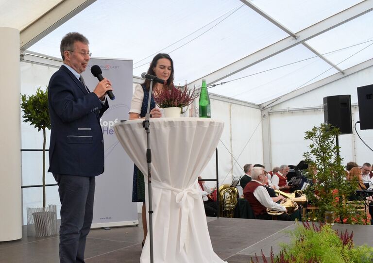 Institutsdirektor Christoph Gisinger bei der Festrede.