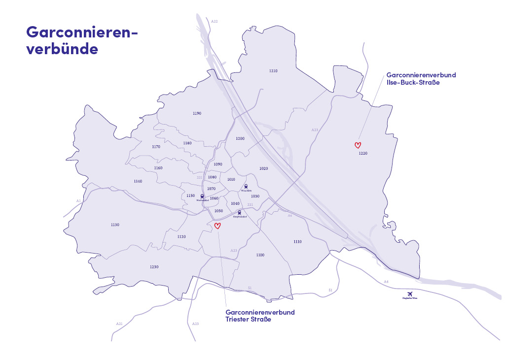 HABIT Lageplan Garconnierenverbünde